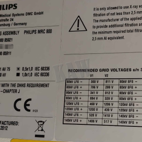 For Sale 989000085911 PHILIPS MRC 800 X-RAY TUBE